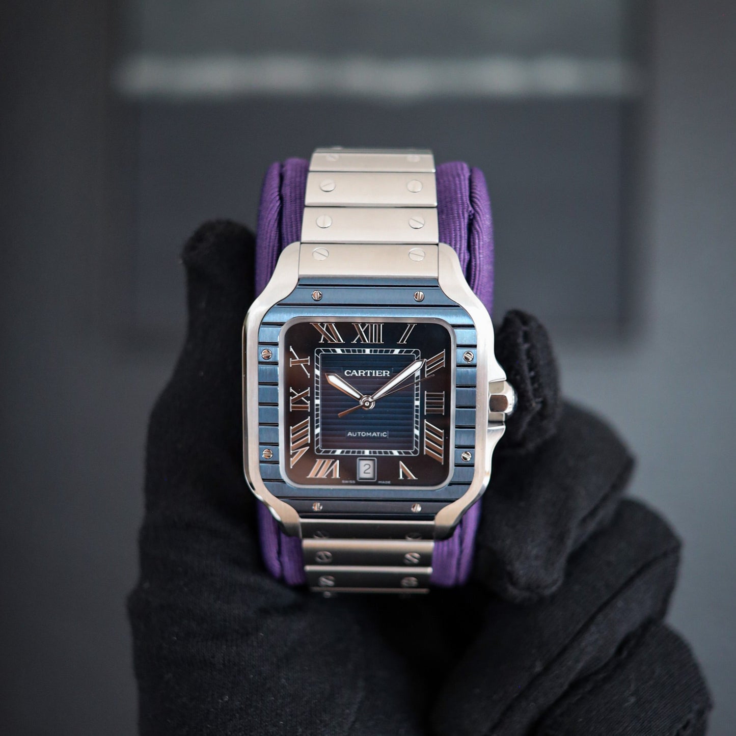 Cartier Santos De Cartier Blue Dial WSSA0048