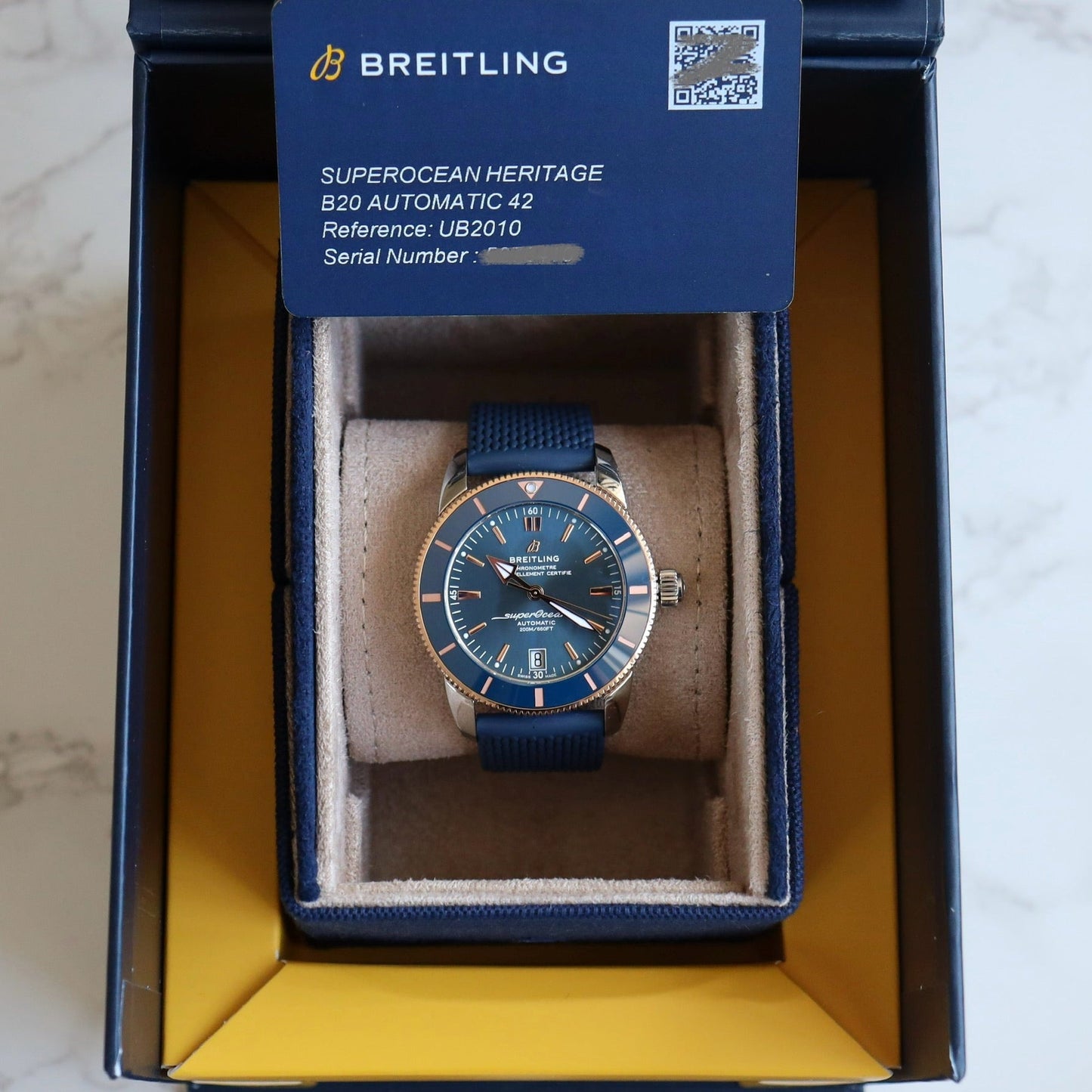 Breitling Superocean Heritage 42 B20 Automatic Rose Gold UB2010161C1S1