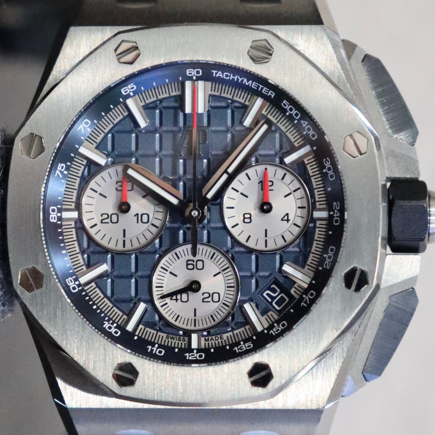 Audemars Piguet Royal Oak Offshore Chronograph Titanium Blue Dial 26420TI.OO.A027CA.01