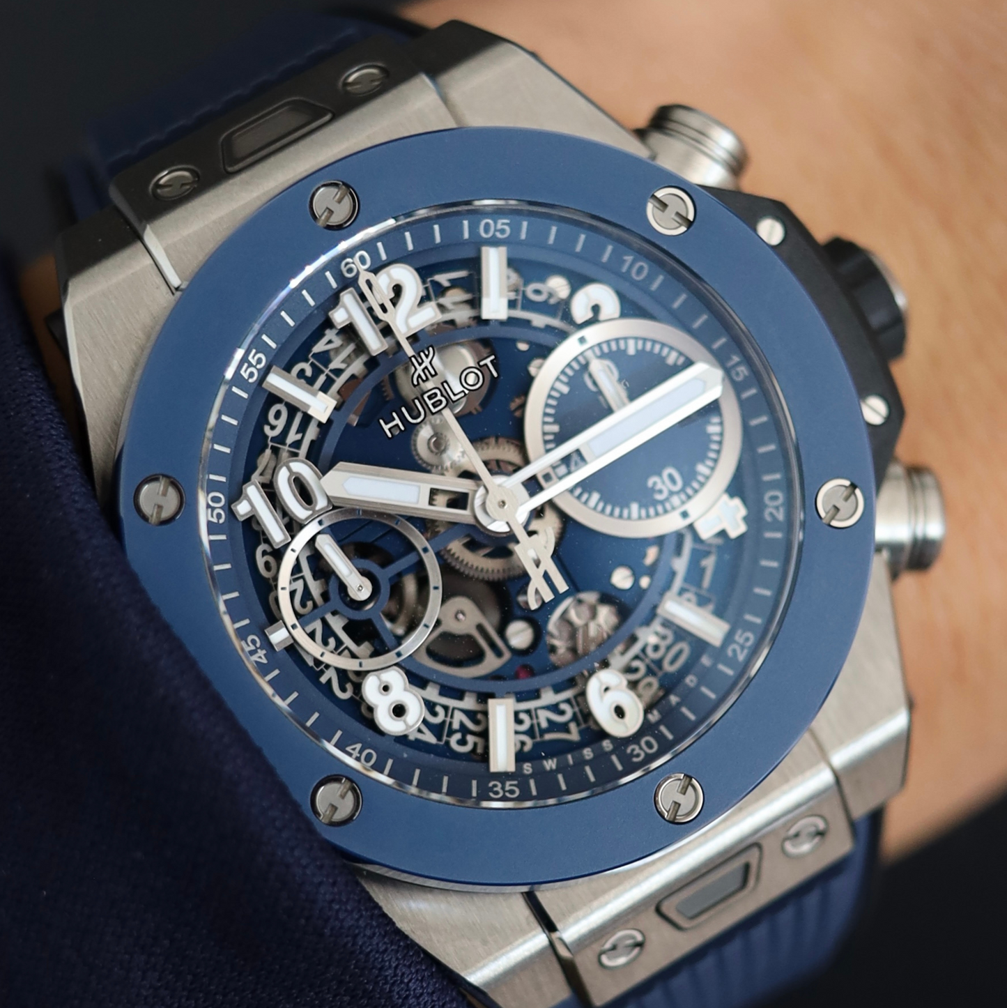 Hublot Big Bang Unico Titanium Blue Ceramic 44mm 421.NL.5170.RX