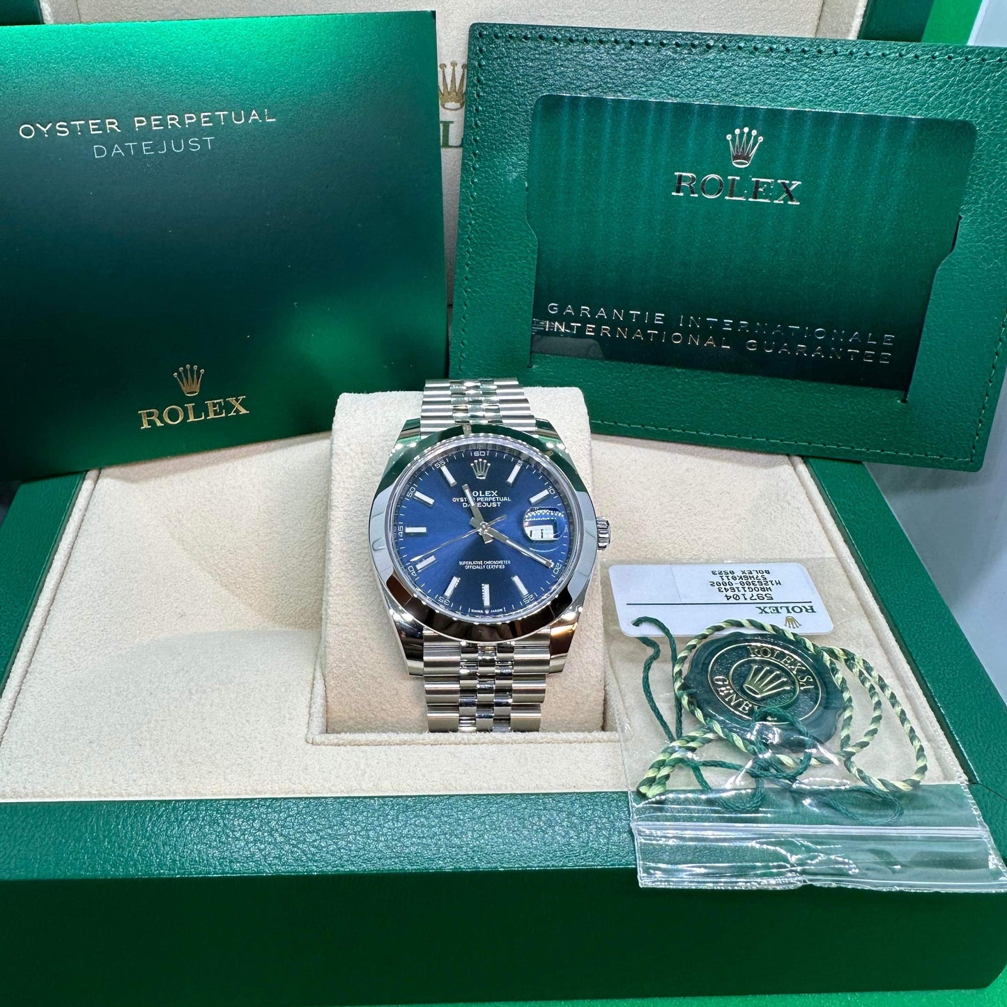 Rolex Datejust Blue Index Dial 126300