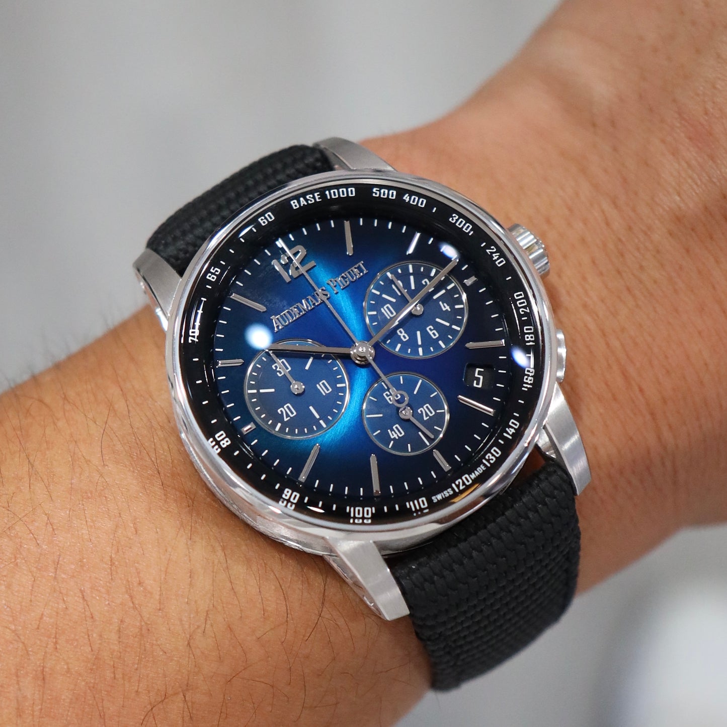 Audemars Piguet Code 11.59 Chronograph White Gold Smoked Blue Dial 26393BC.OO.A002KB.01