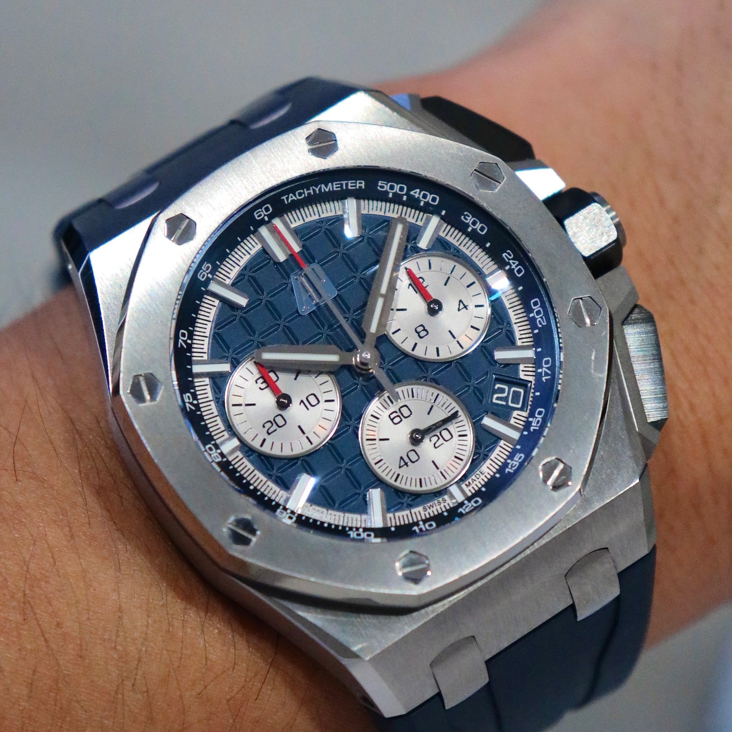 Audemars Piguet Royal Oak Offshore Chronograph Titanium Blue Dial 26420TI.OO.A027CA.01