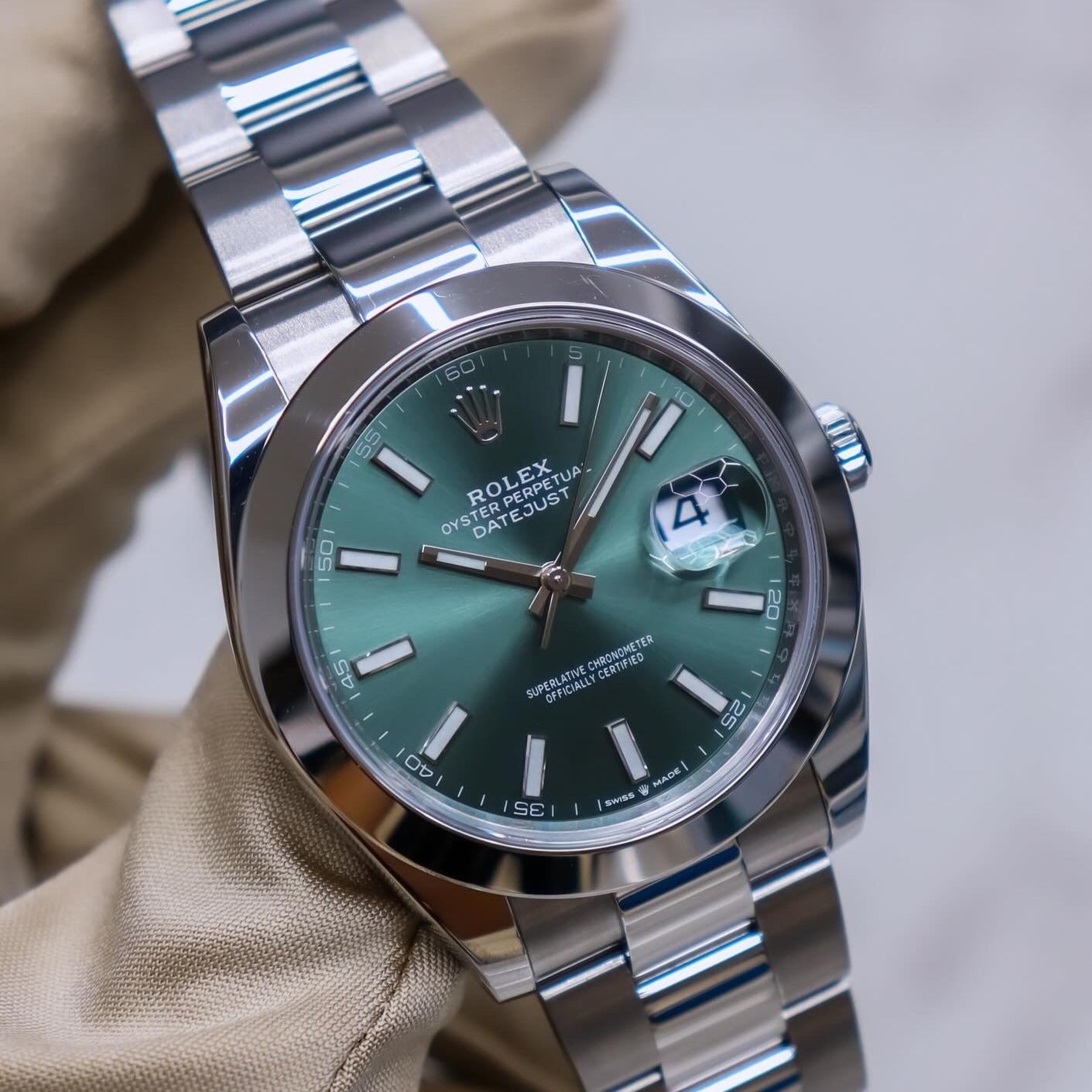 Rolex Datejust 41 Mint Green Dial 126300