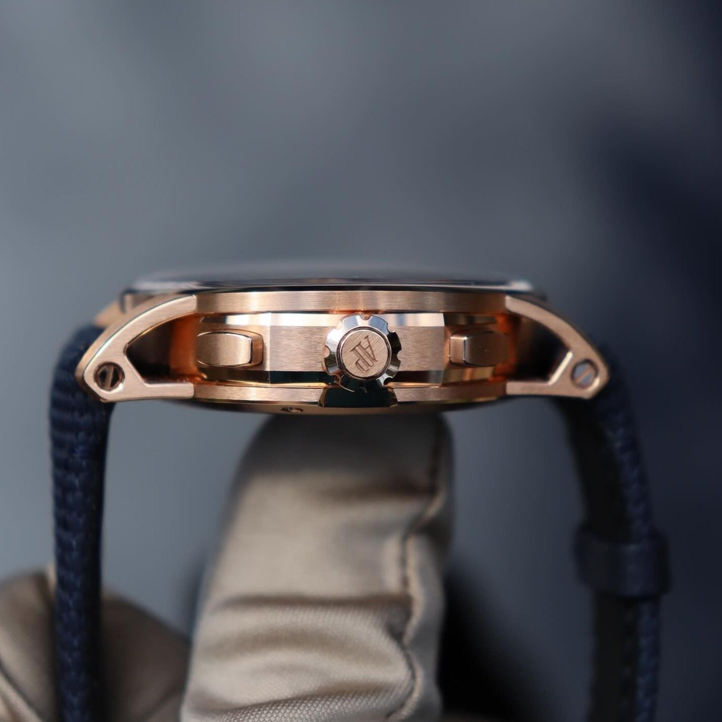 Audemars Piguet Code 11.59 Chronograph 18k Rose Gold Blue Dial 26393OR
