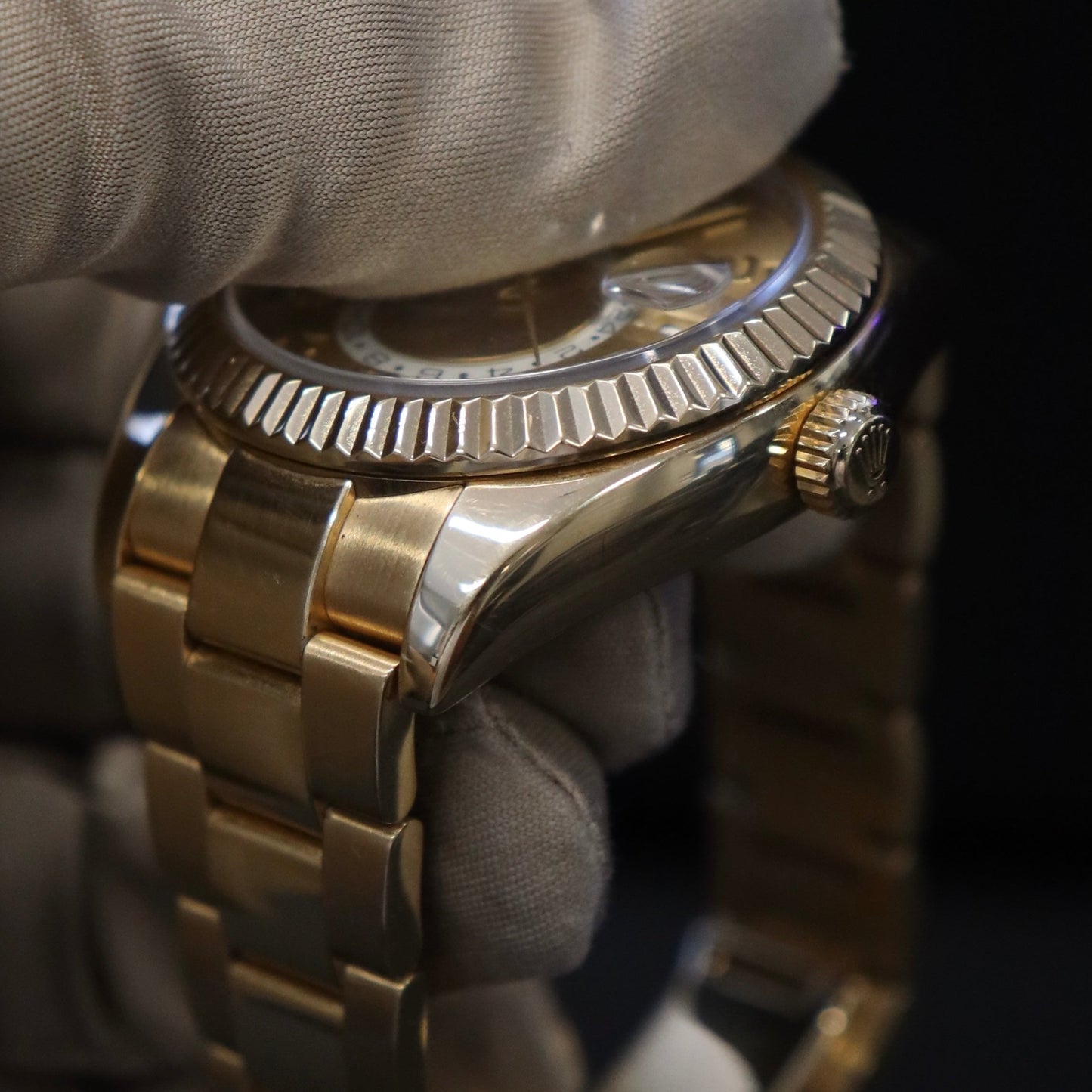 Rolex Sky-Dweller Yellow Gold Champagne Dial 326938