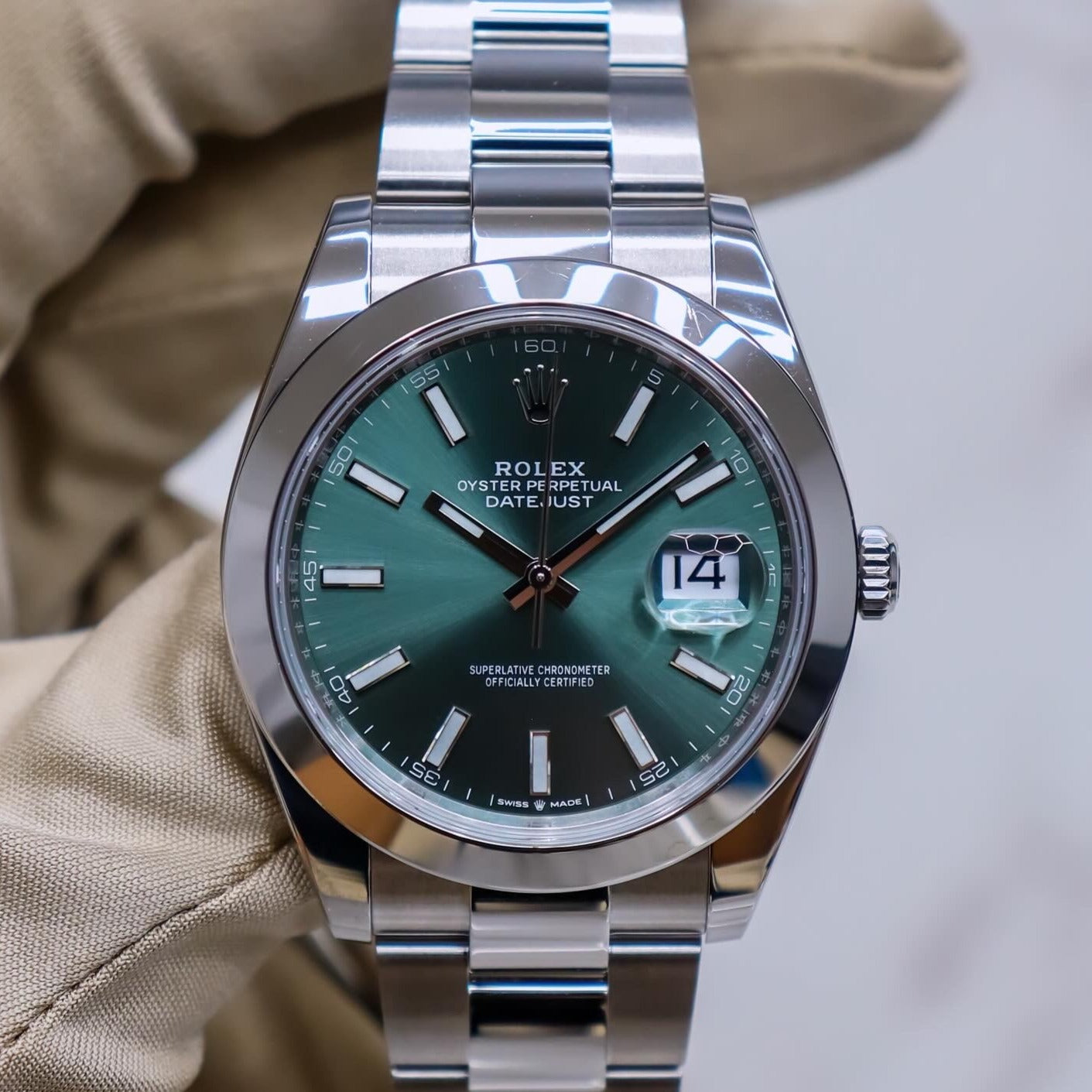 Rolex Datejust 41 Mint Green Dial 126300