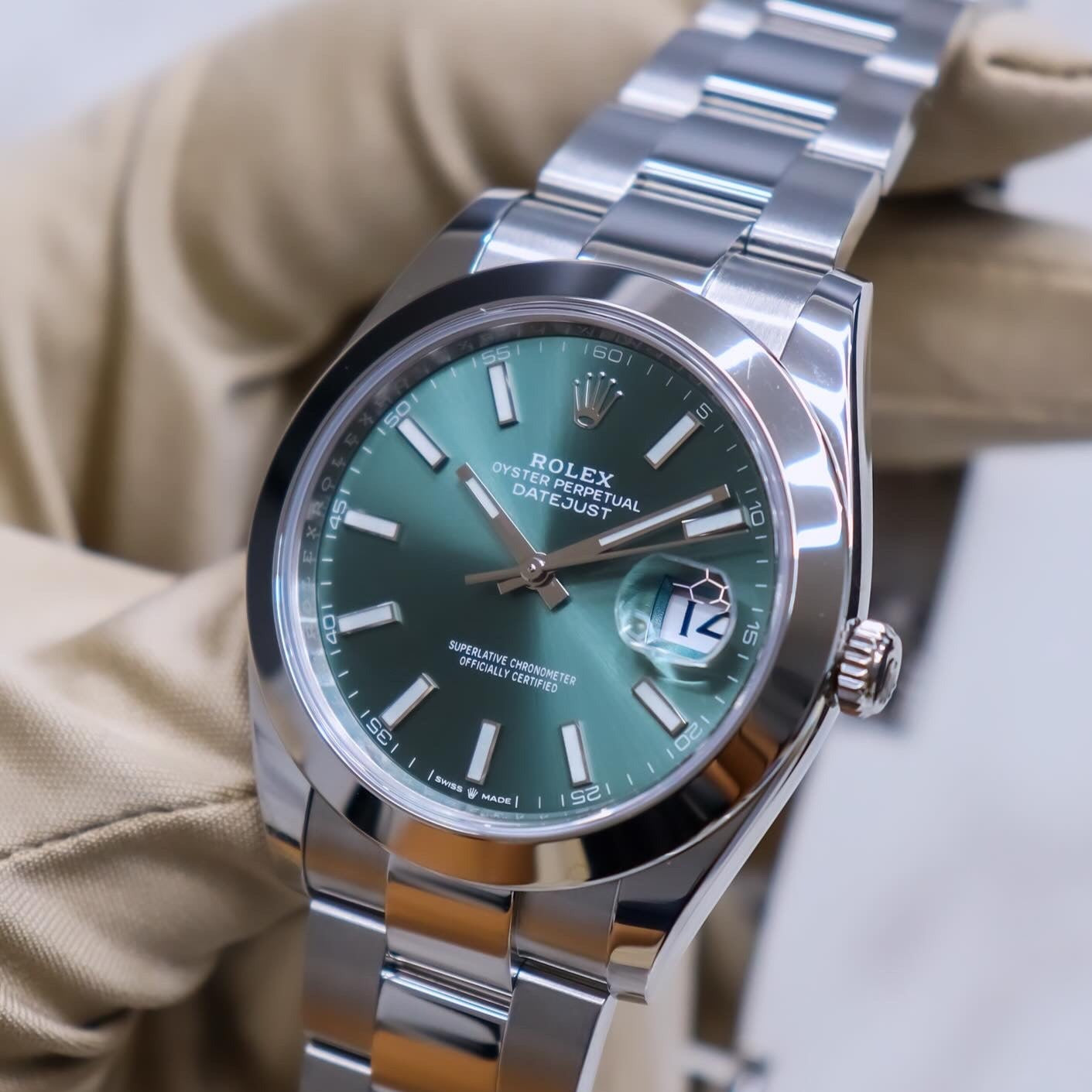 Rolex Datejust 41 Mint Green Dial 126300
