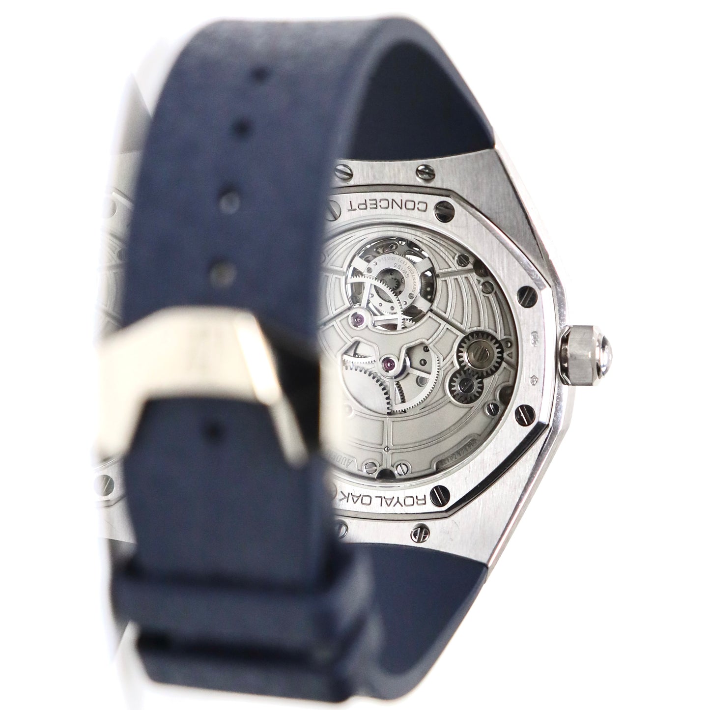 Audemars Piguet Royal Oak Flying Tourbillon Frosted White Gold Blue Dial 26630BC.GG.D326CR.01