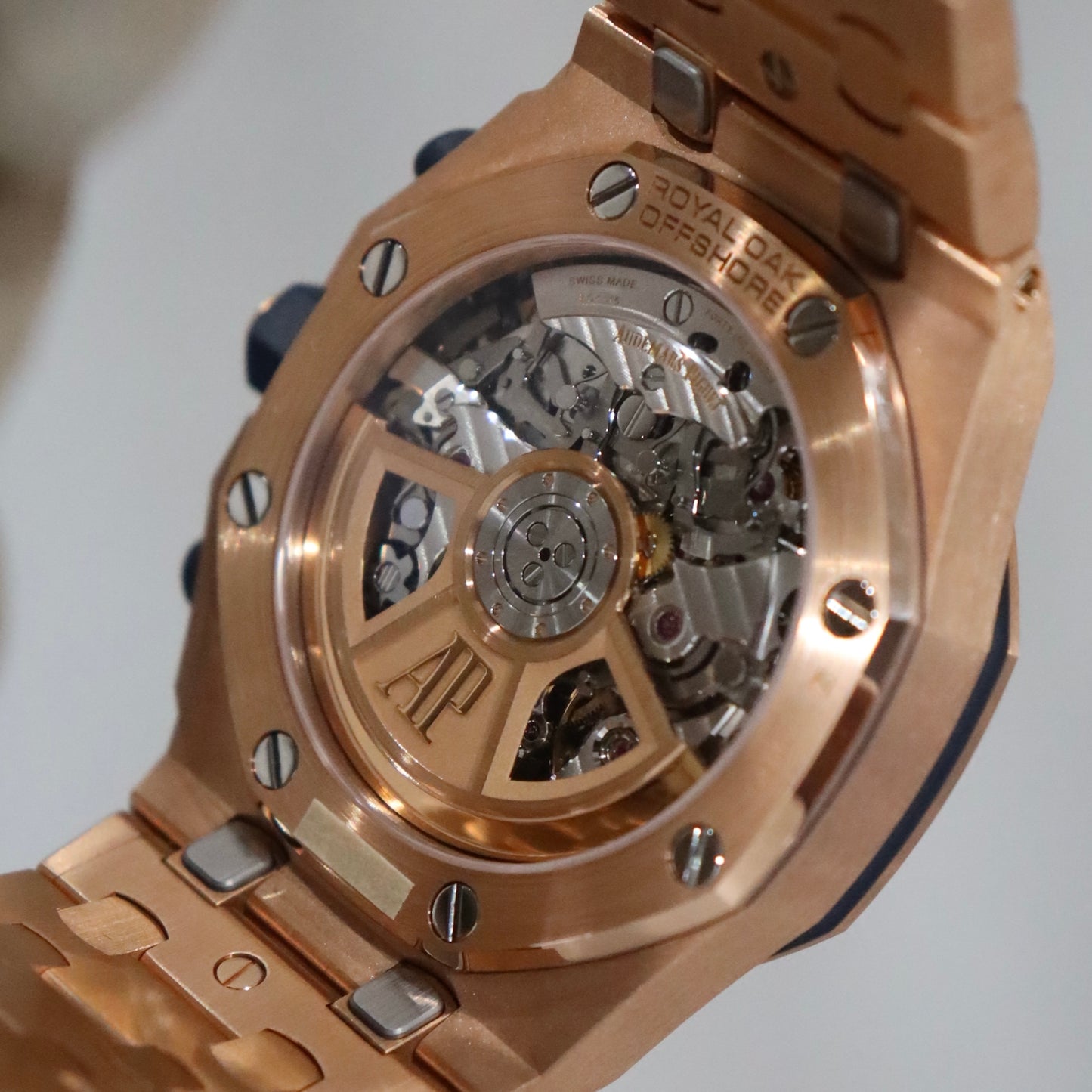 Audemars Piguet Royal Oak Offshore Chronograph Rose Gold Blue Dial “Brick” 26238OR.OO.2000OR.01