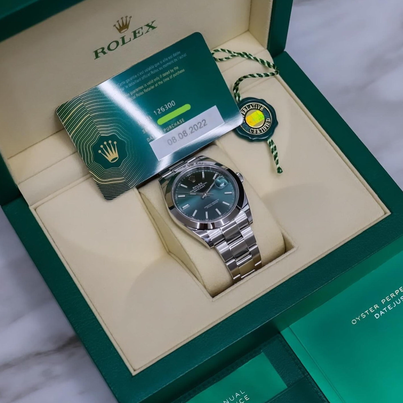 Rolex Datejust 41 Mint Green Dial 126300