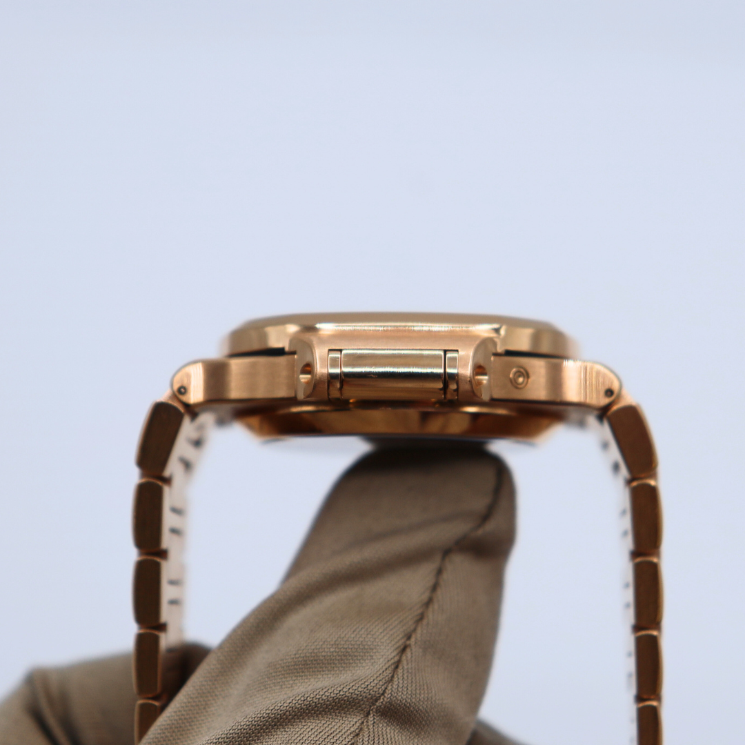 Patek Philippe DISCONTINUED Nautilus 40mm Rose Gold Black Dial 5980-1R