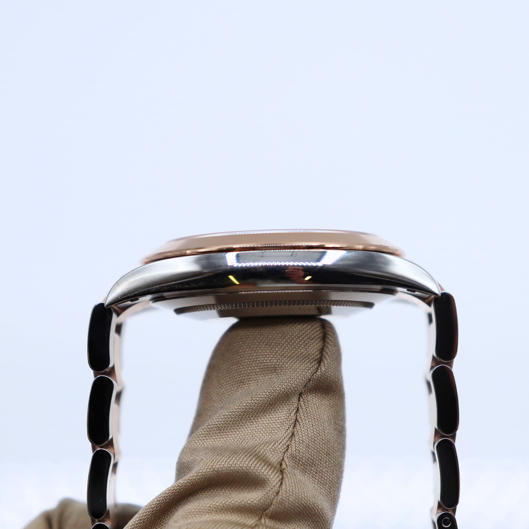 Rolex Datejust 41mm Two Tone Pink Sundust Diamond Marker 126301