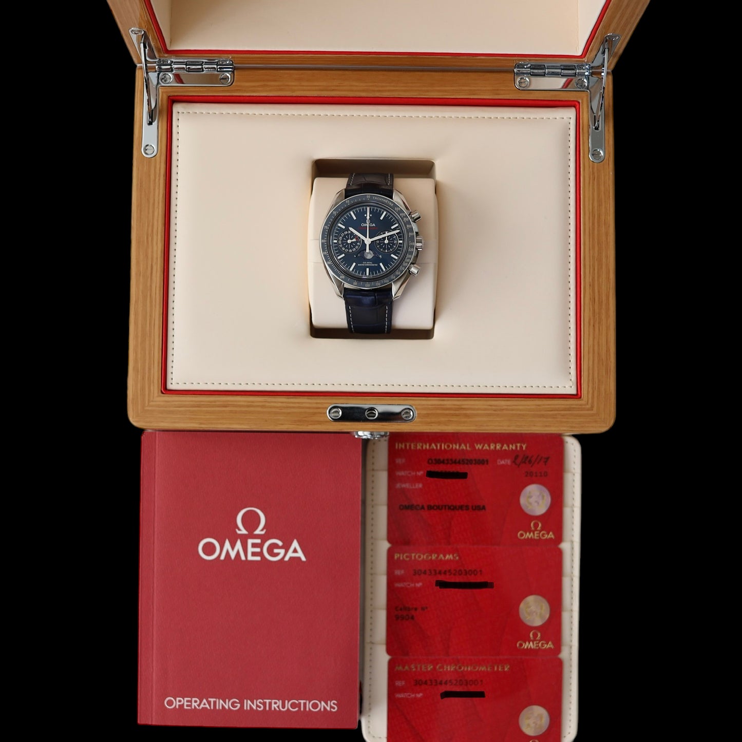 Omega Speedmaster Professional Moonphase Chronograph 304.33.44.52.03.001