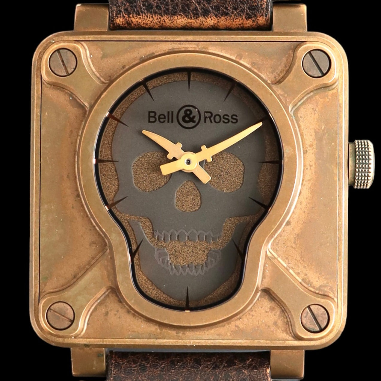 Bell & Ross Skull Bronze Limited Edition of 500 worldwide BR0192-SKULL-BR