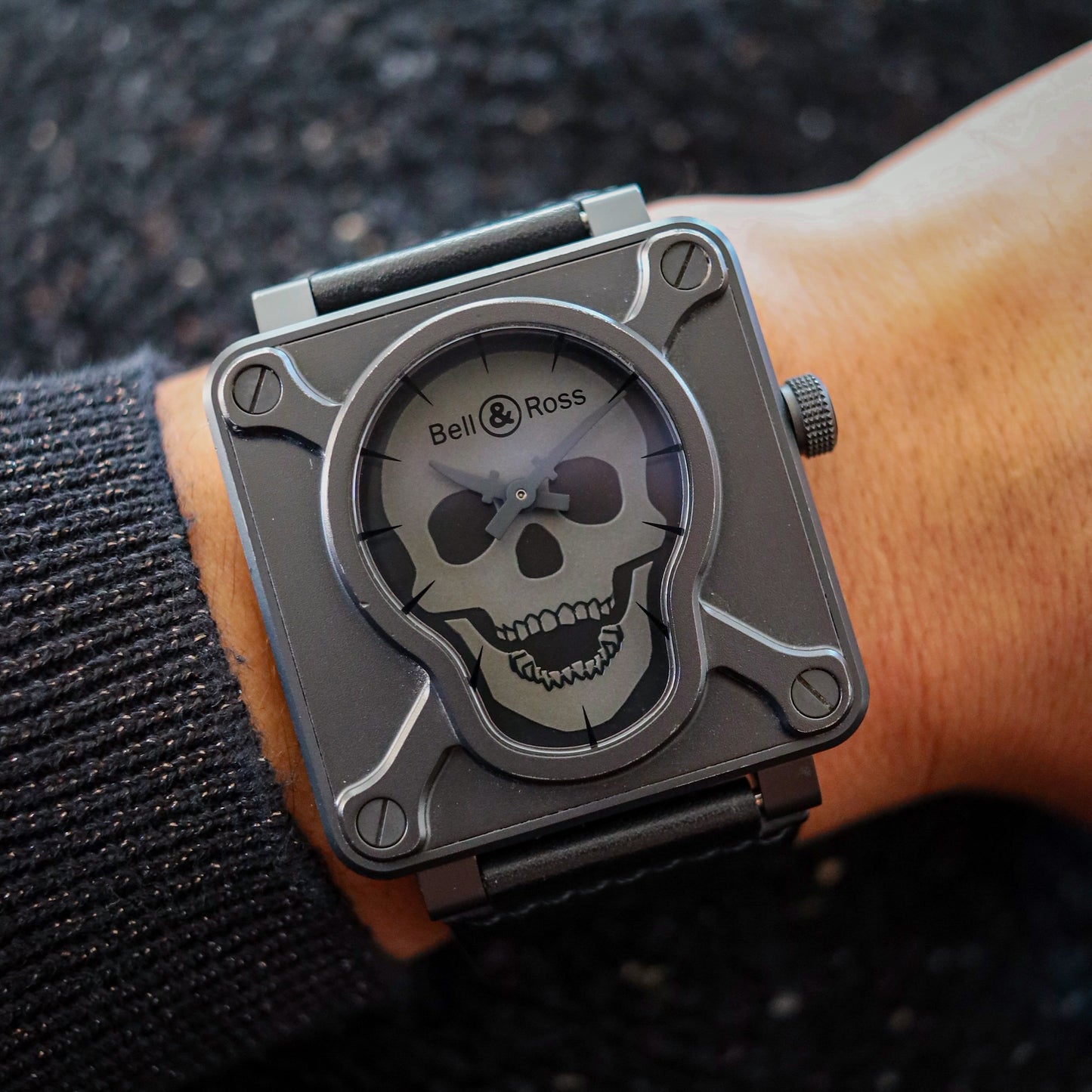 Bell & Ross Airborne Skull & Crossbones Limited to 500PCS Worldwide BR01-92-SA