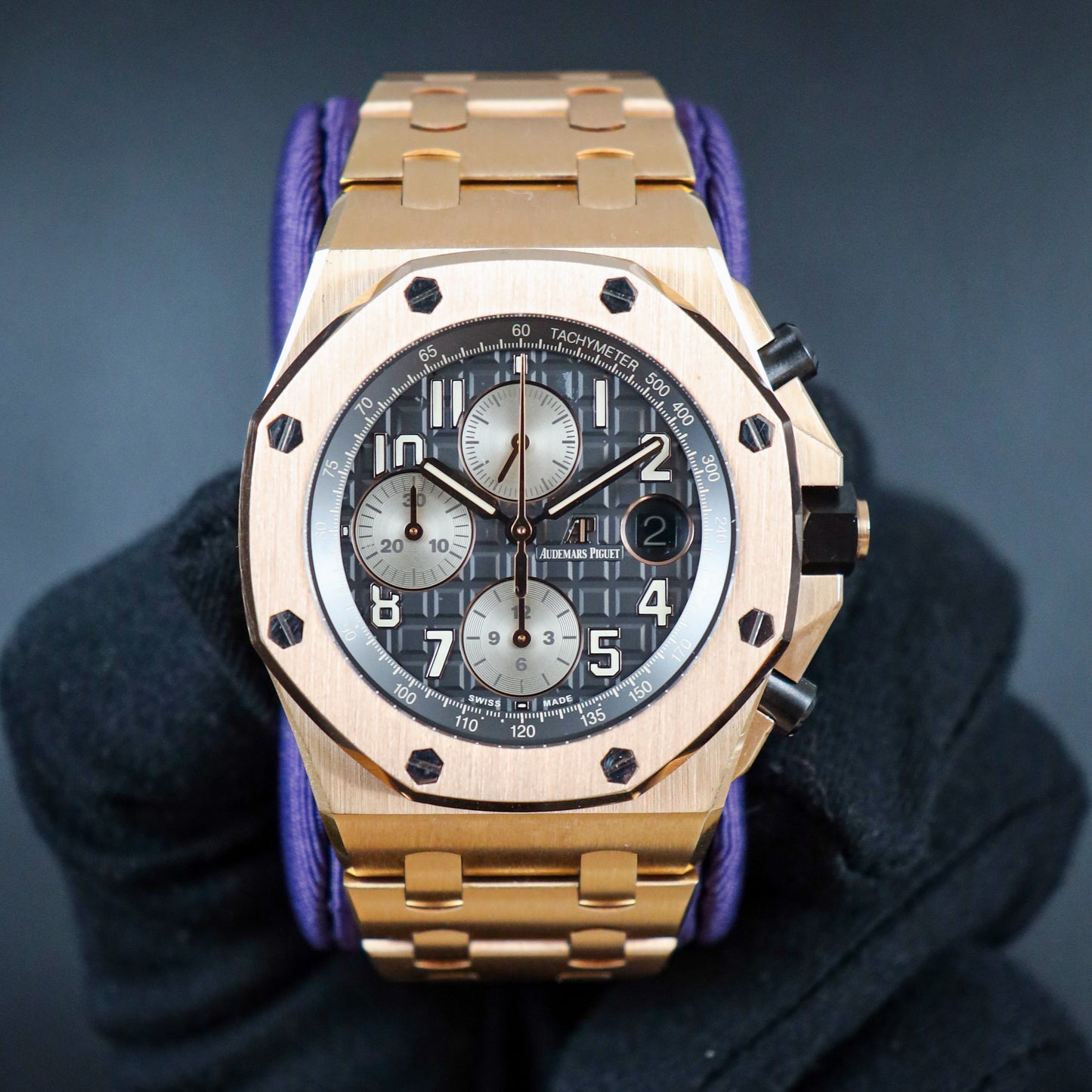 Audemars Piguet Royal Oak Offshore "Brick" Rose Gold Rhodium Dial 26470OR.OO.1000OR.02