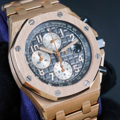 Audemars Piguet Royal Oak Offshore "Brick" Rose Gold Rhodium Dial 26470OR.OO.1000OR.02