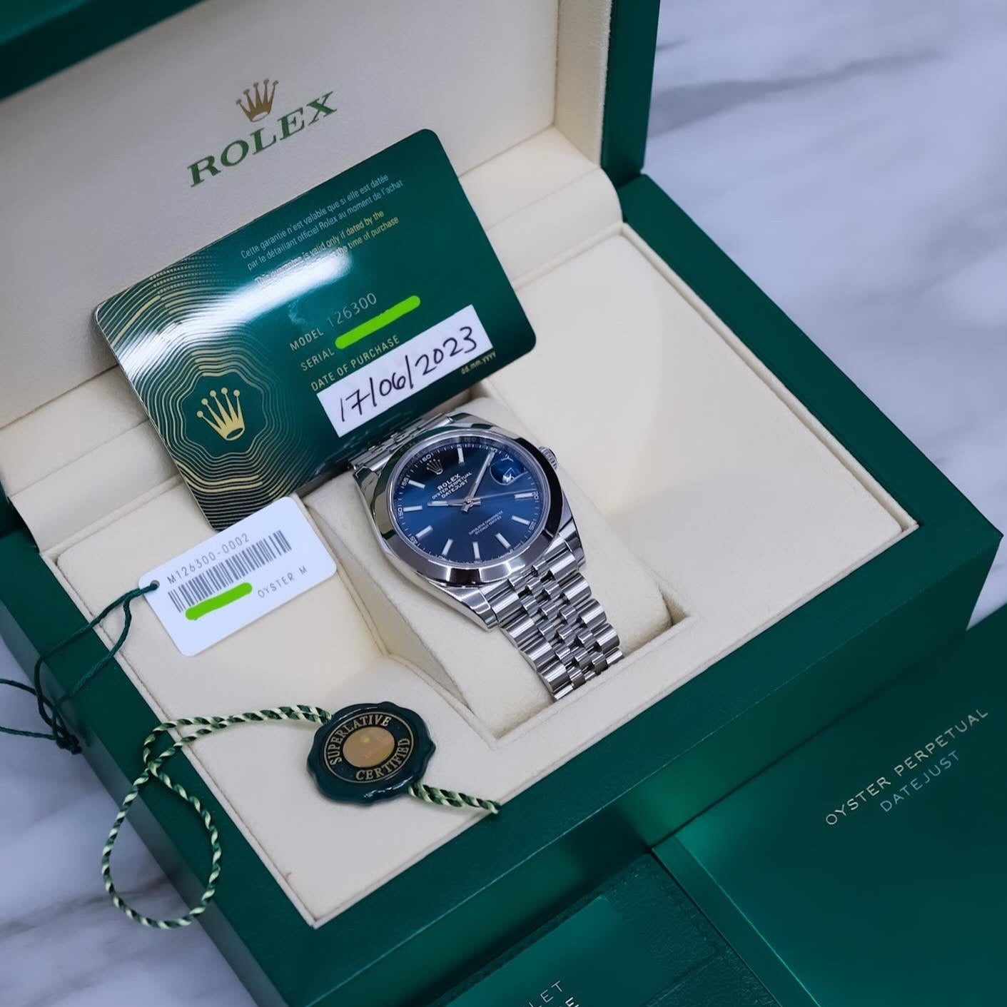 Rolex Datejust 41 Blue Dial 126300