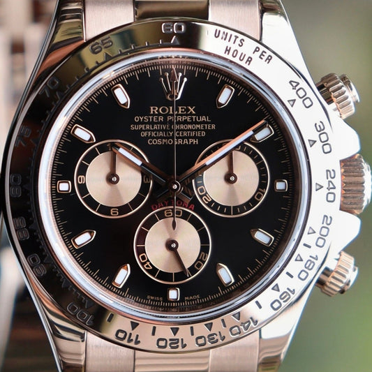 Rolex Daytona Rose Gold Black Dial 116505