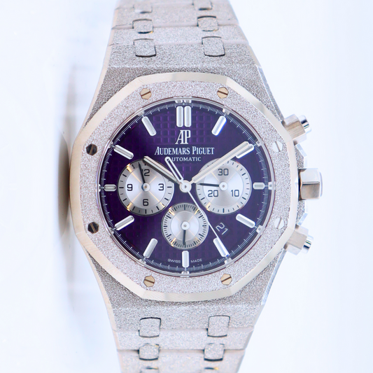 Audemars Piguet Royal Oak Frosted White Gold Purple Dial Limited Edition 26331BC.GG.1224BC.01
