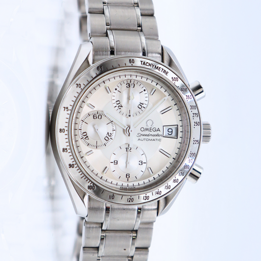 Omega Speedmaster Day Triple Date Chronograph 39mm Silver Dial 3513.3