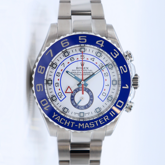 Rolex Yacht-Master II 44mm Steel Blue Cerachrom Bezel 116680