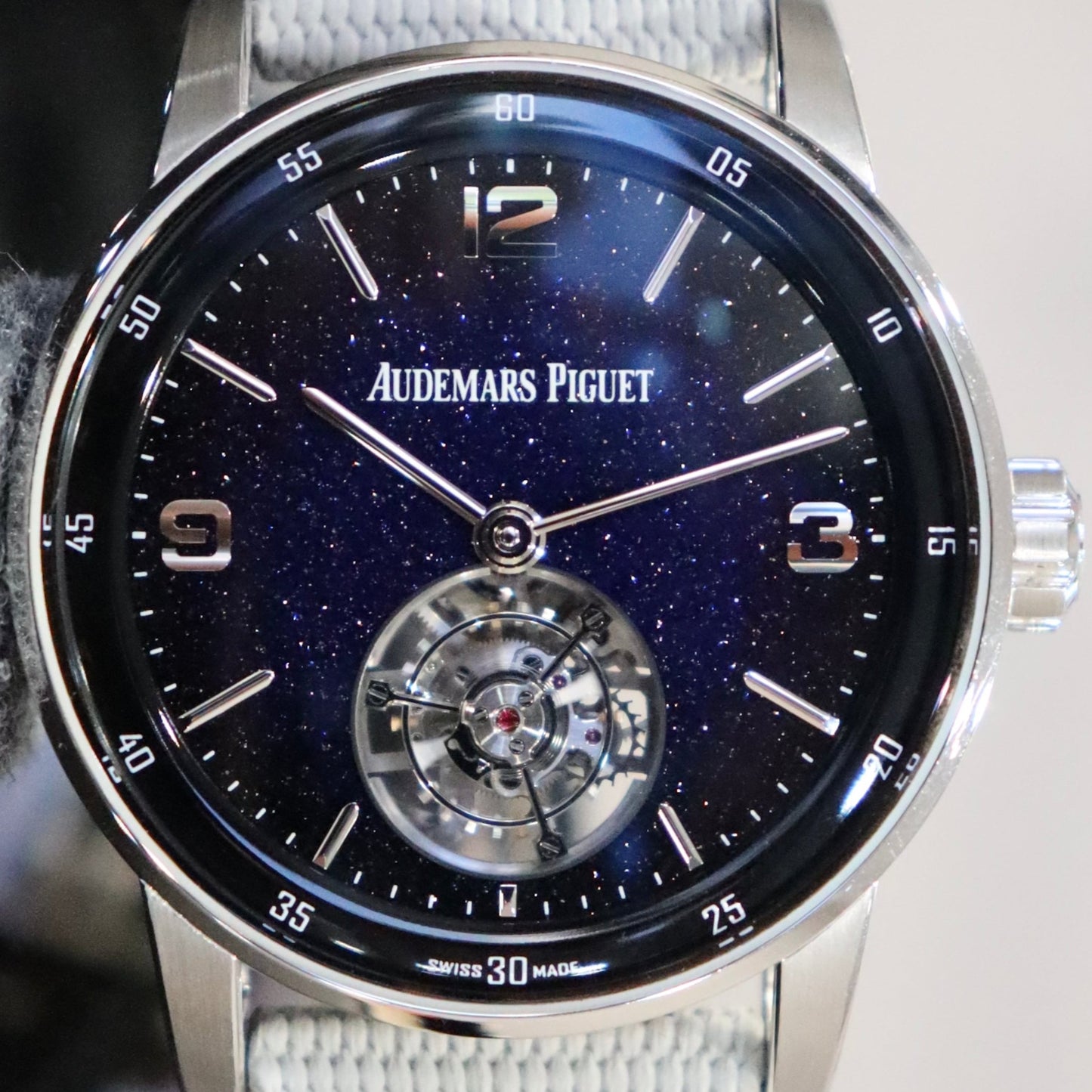 Audemars Piguet Flying Tourbillon White Gold Blue Aventurine Starry Night Dial 26396BC.OO.D002CR.01