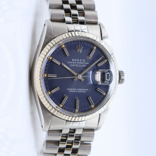Rolex Datejust Vintage 36mm Black Dial Jubilee Bracelet 16014