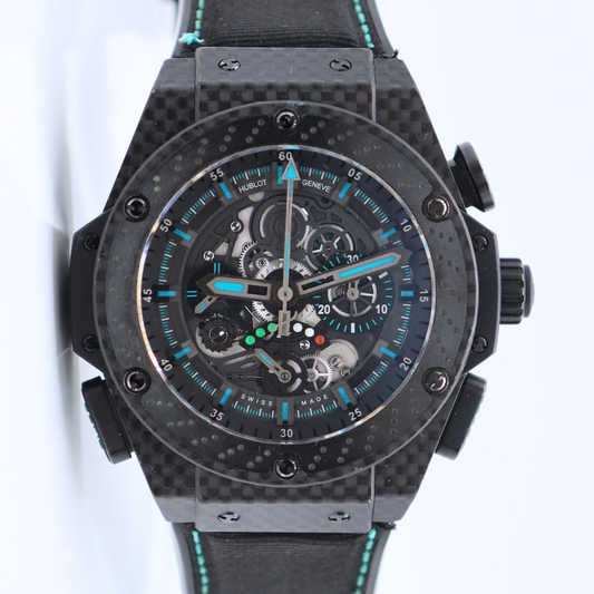 Hublot King Power F1 Abu Dhabi Edition 48mm Carbon Fiber / Skeletonized / Strap - Limited to 250 Pieces 719.QM.1729.NR.FAD11