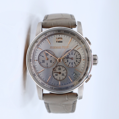 Audemars Piguet Code 11.59 Chronograph Silver Dial 18K White Gold 26393CR.OO.A008KB.01