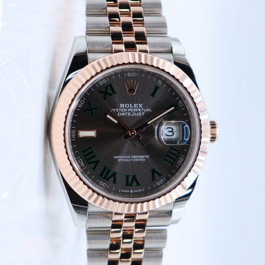 Rolex Datejust Wimbledon Two Tone 41mm Grey Dial 126331