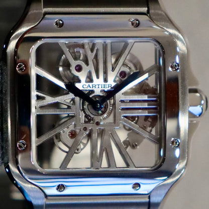 Cartier Santos Large Model Skeletonized Dial WHSA0007