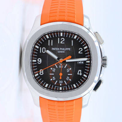 Patek Philippe Aquanaut Black Dial Orange Hand 5968A-001