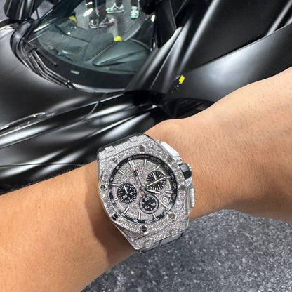 Audemars Piguet Royal Oak Offshore 18K White Gold Factory Pave Diamond Set 26423BC.ZZ.D002CA.01