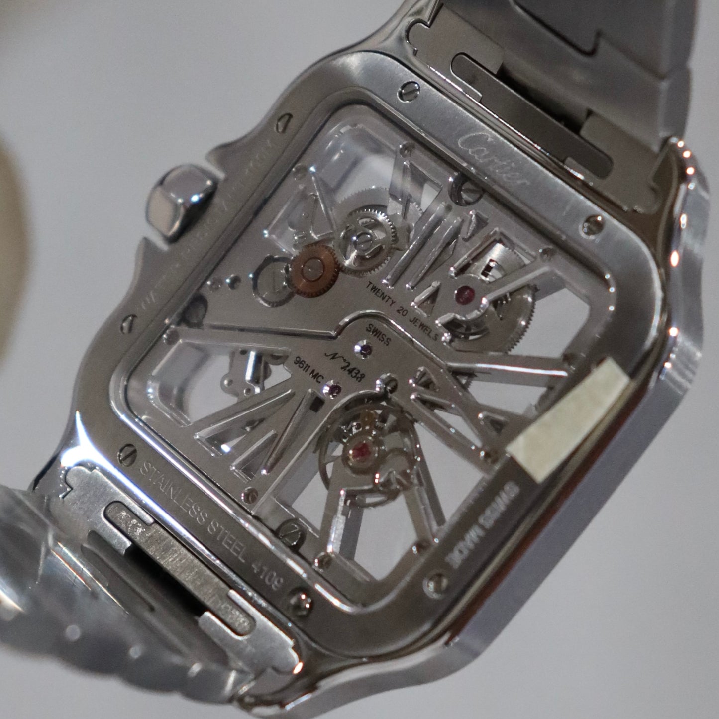 Cartier Santos Large Model Skeletonized Dial WHSA0007