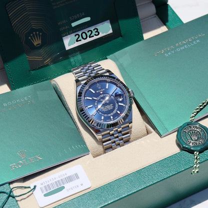 Rolex Sky-Dweller Blue Dial Jubilee 326934