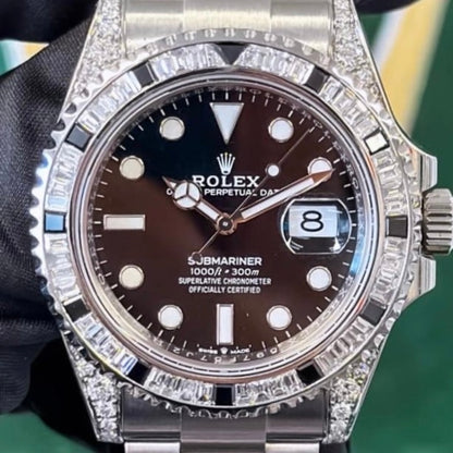 Rolex Submariner 41 Custom VVS Diamond Bezel