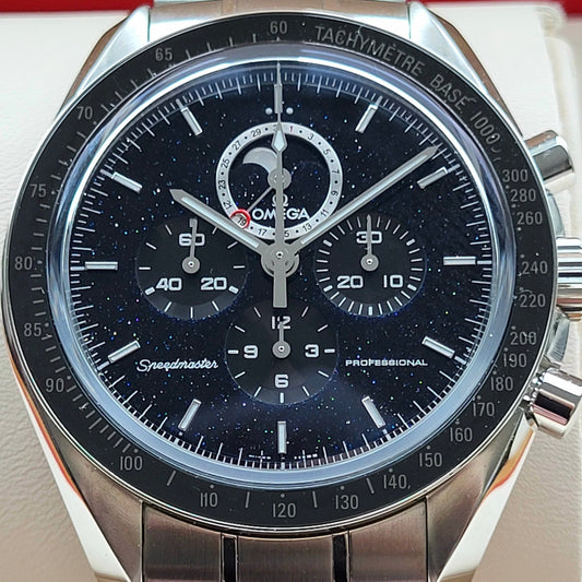 Omega Speedmaster Moonphase Aventurine 311.30.44.32.01.001