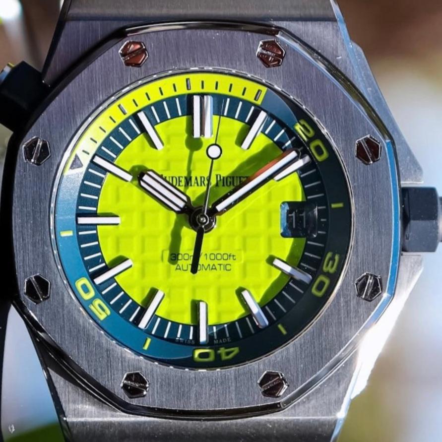 Audemars Piguet Royal Oak Offshore Diver "Lime Green" 15710ST.OO.A038CA.01