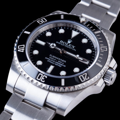 Rolex Submariner No Date Black Dial 114060